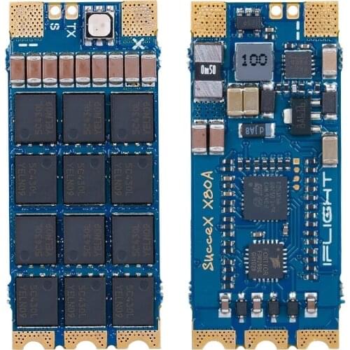 IFlight SucceX X80A 80A 2-8S BLHeli_32 Dshot1200 X-Class Single ESC Support Current Sensor / Telemetry output for FPV drone part