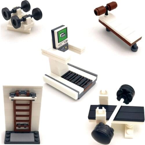 MOC Furniture Building Bricks Blocks Figures Parts House Gym Compatible City Assembling Toys Hobbies for Boy Girl Education Gift