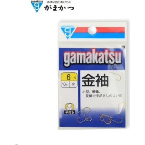 6packs/lot Fishing Hooks Gamakatsu C1SD3 Catfish Sea Hooks High Carbon Steel Fishing Barbed Hook Gold Anzol De Pesca Wedkarstwo