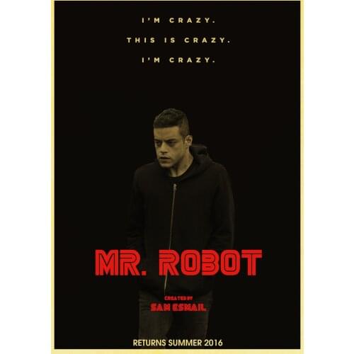 Lot style Choose MR. Robot Movie Art print Silk poster Home Wall Decor