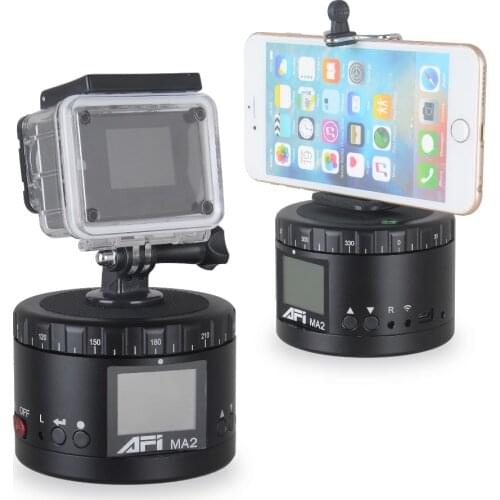 AFI MA2 Metal Electric Head Panoramic Gimbal Camera Stabilizer 360 Degree Time Lapse Shooting Lasting Life HD Display For Canon