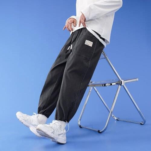 WWKK 2021 New Mens Casual Sweatpants Solid High Street Trousers Men Joggers Oversize Brand High Quality Mens Pants S-4XLL