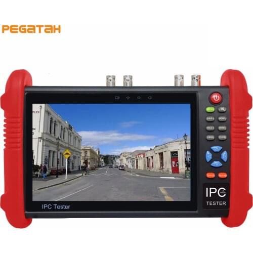New 7 inch 5MP AHD IP Camera tester TVI CVI AHD IP CCTV tester Support 8MP TVI CVI 5MP AHD test wifi POE Out security camera