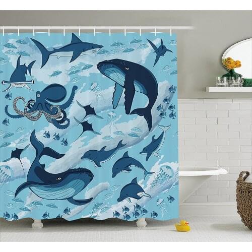 Striped Shower Curtain Navy Retro Style Diagonal Stripes Modern Home Decorations Image Bath Curtains For Bathroom Bathtub