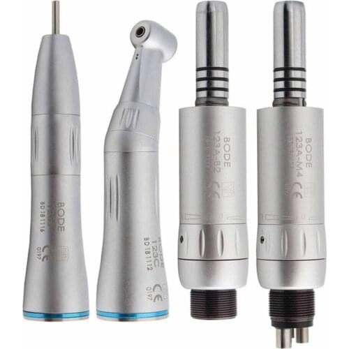 Dental Inner Straight Nose Contra Angle Air Motor Low Speed Handpiece Internal Water Spray Air Turbine Borden B2 Midwest 4 Hole