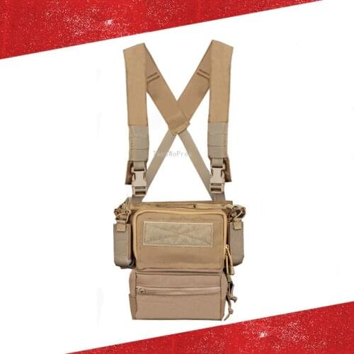 Tactical Vest Training Equipment Molle Military Hunting Army Shooting Vest Bag Airsoft Paintball Combat Cs Vests with Pouch Bag