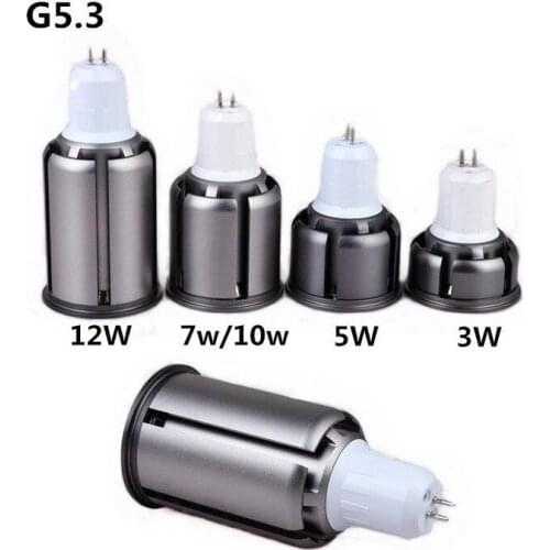 Ultra Bright LED COB Spotlight 3W 5W 7W 10W 12W E27 MR16 GU10 GU5.3 Light Bulb 12V AC 220V 110V Spot light Lamp Warm Cool White