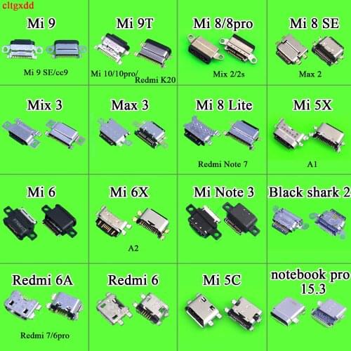 Type-C Charger Charging Plug Dock Micro USB Jack Connector Socket Port for XiaoMi Mi A1 A2 9 9T 8 Lite SE 5X 6X Redmi 6A pro 15