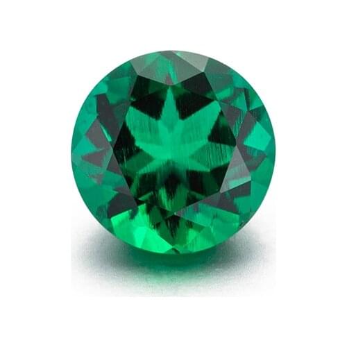 Factory Price Loose Gemstone Round Shape For Emerald Green Necklace Stone Emerald Colombia цветные камни Pоссыпью