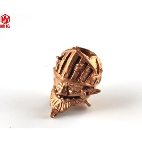 1PCS Creative Outdoor DIY Tool Pendant EDC Brass Couple Weaving Paracord Knife Bead Car Keychain Accessories