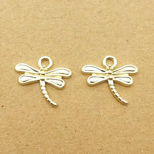 10pcs 14x16mm dragonfly charm for jewelry making crafting fashion earring pendant necklace bracelet charms