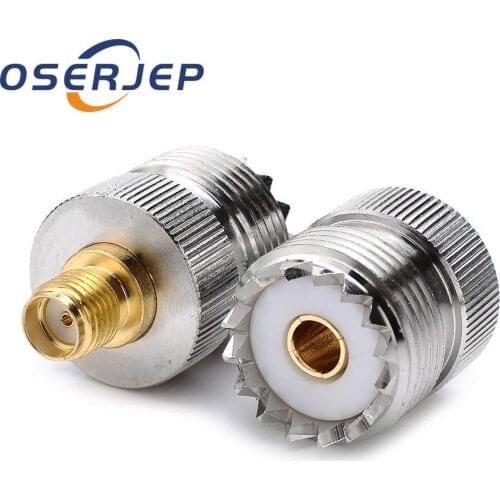 10PCS UHF Female SO239 Jack to SMA Female Jack RF Coaxial Adapter Connector