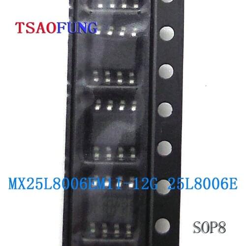 5Pieces MX25L8006EM1I-12G 25L8006E SOP8 Integrated Circuits Electronic Components