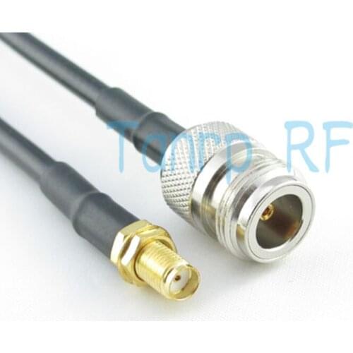 Freeshipping! 6FEET RG58 RF Pigtail coaxial jumper cable N female jack to SMA female jack 2M 200CM Wholesale