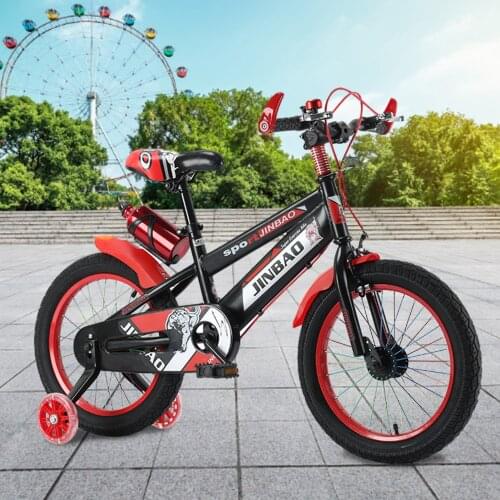 18 Inch Children Bicycle Non-slip Grip Balance Bike Kids Bicycle For Boys Girls With Training Wheels Fast Shipping
