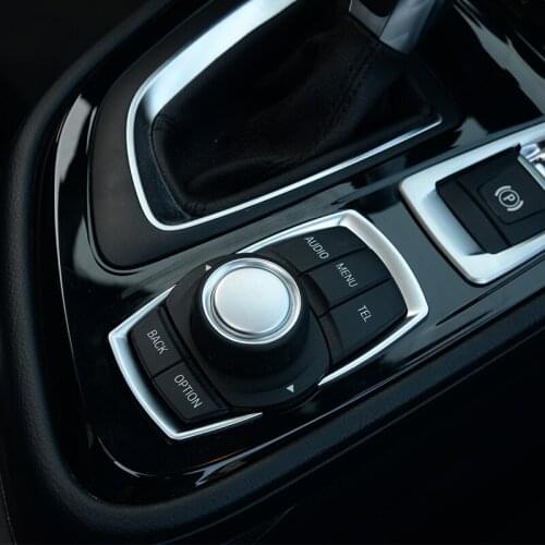 For BMW 118i 120i 125i New 1 2 3 4 Series F20 F30 F31 F32 F33 F35 GT 2016 2017 ABS Matte Chrome Multimedia Switch Sequin Trim
