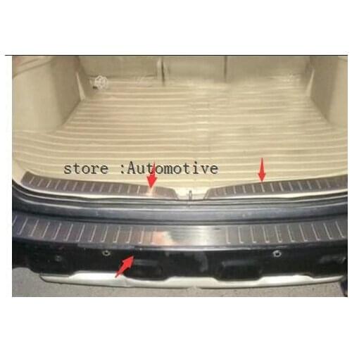 3 pcs FOR Honda CRV CR-V 2007 2008 2009 Top Quality Stainless Steel Rear Trunk Trim Inner upper Rear Bumper plate Fit For