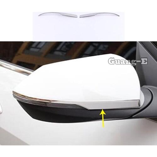 For Hyundai Elantra Avante 2021 2022 Car Body Stainless Steel Back Rear View Rearview Side Mirror Cover Stick Trim Frame 2pcs