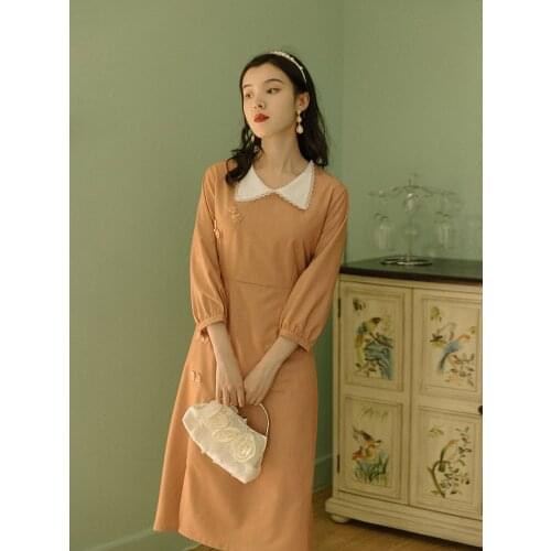 SWEETXUE Elegant Chic Cheongsam Dress Temperament Women vestidos