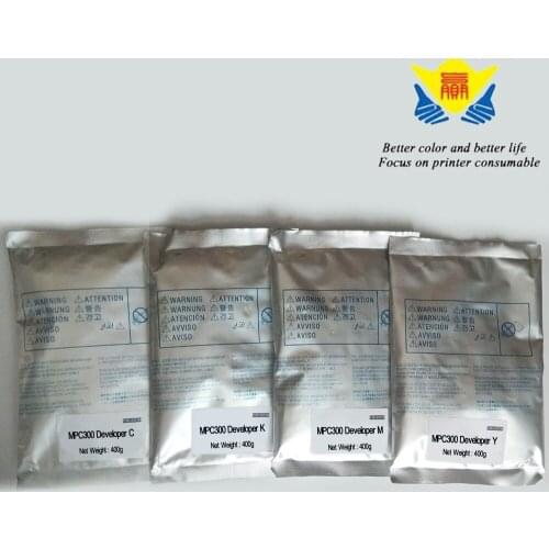 JIANYINGCHEN Compatible Color Developer powder for Ricohs MPC300 MPC400 mpc401 (4bags/lot) 400g per bag
