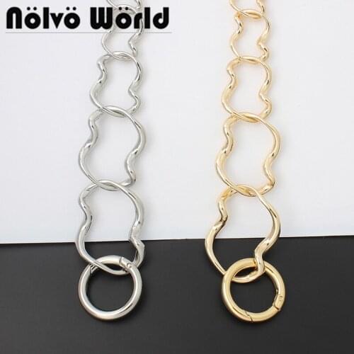 Gold/Silver 65cm Variable-Sized Rings Alloy Chain High Quality Bag Strap Single Shoulder Chain Bag Parts Accessories