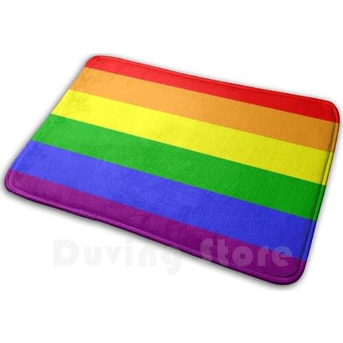 Lgbt Rainbow Pride ( Flag ) Mat Rug Carpet Anti-Slip Floor Mats Bedroom Rainbow Pride Lgbt Gay Pride Flag Mat Rug Carpet Mat
