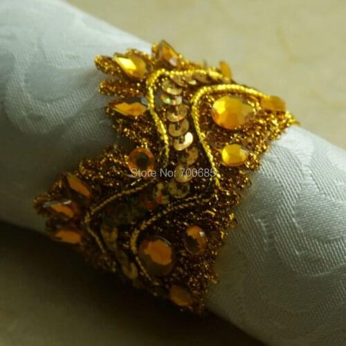 Crystal crwon napkin ring