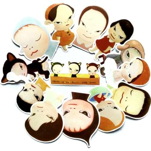 13Pcs Nara Yoshitomo Stickers For Suitcase Skateboard Laptop Luggage Fridge Phone Car Styling DIY Decal Sticker