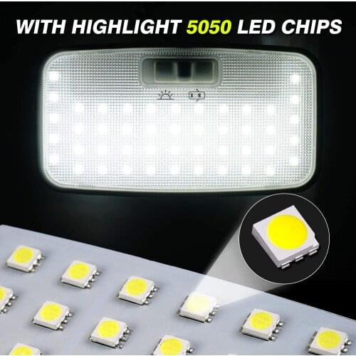 For Toyota Prius 30 XW30 ZVW30 2010~2015 Night Interior Lamps Dome Roof lights LED 4x4 Trunk Reading Lamp White Canbus Bulbs