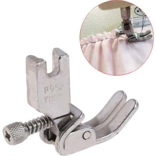 P952 adjustable for Flat wagon Steel closing wrinkled folds foot Industrial Sewing Machine Presser Foot/Feet with screw Hot sale
