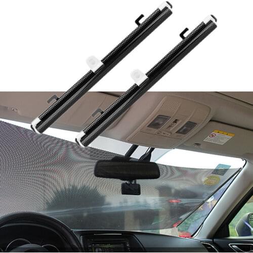 Car Sunshade Curtain Rear Side Window Front Back Windshield Sun Block Blinks Black Cover Suction Cup Universal Cars Accessories