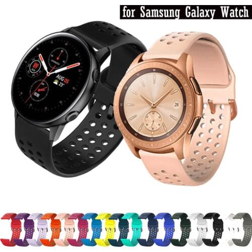 Sport silicone 20mm Watchband strap For Samsung Galaxy Watch 42mm / active1 / active 2 Smart Wristbands Bracelet wriststrap new