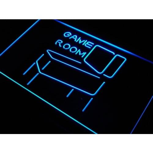S130 Game Room Pinball Display Decor LED Neon Light Light Signs On/Off Switch 20+ Colors 5 Sizes