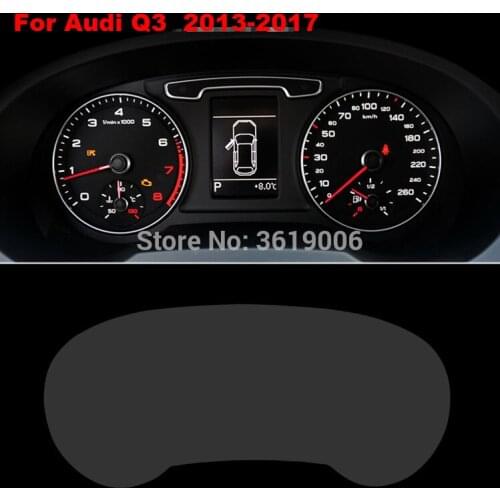 TOMMIA For Audi Q3 13-19 Screen Protector HD 4H Dashboard Protection Film Anti-scratches Car Sticker
