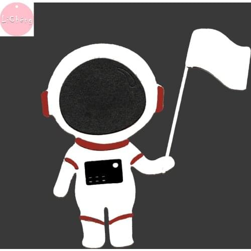 Astronaut Slimline Cutting Dies Scrapbooking Embossing Folders for Card Making Metal Craft Stencils DIY Clear Stamps Dies