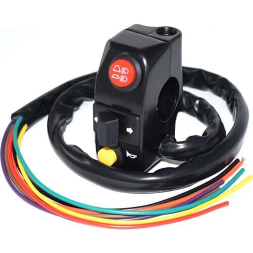 Motorcycle Handlebar Control Switch Threefunction Left Headlights Turn Signal Horn Switch Connector Push Button Switch relaxing