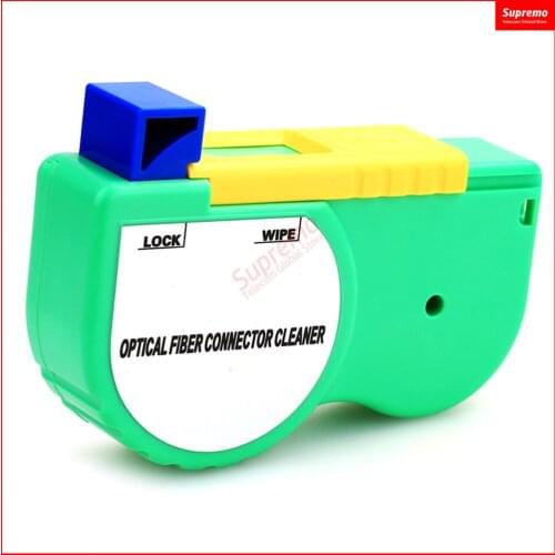 Fiber Optic FTTH End Face Cleaning Box, Fiber Wiping Tool, Pigtail Cleaner, Cassette Fiber Cleaner SC, FC, ST, LC, MU,E2000