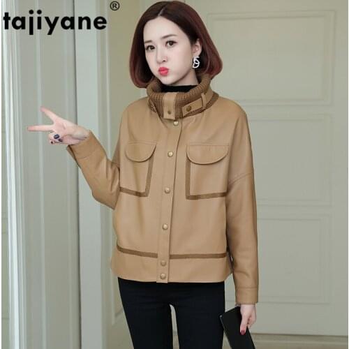 Real Leather Genuine Jacket Women Jacket Women Winter Jacket Women Korean Fashion 2021 Autumn Short Motobiker Coat XU19DG-PY1132