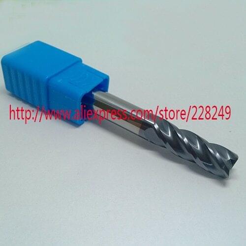 1pc D10*25*D10*75 HRC45 4 Flutes Flat Square Tungsten Solide Carbide End Mills For CNC Milling Tools