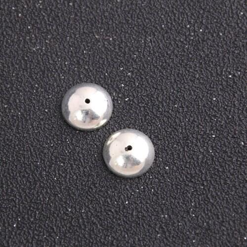 18pcs 13*13mm Two Color Alloy Metal Plated Spacer Bead Findings Fashion Hollowing out Cone Pattern Metal DIY Bottom Bracket