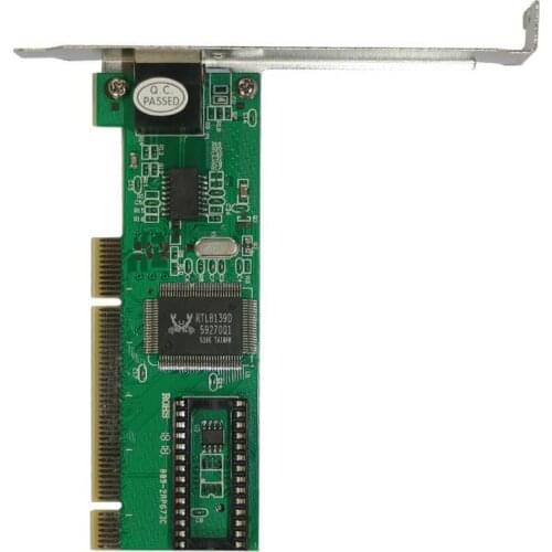 200pcs High Speed 10/100 Mbps NIC RJ45 RTL8139D LAN Network PCI Card Adapter For PC Laptop Computer