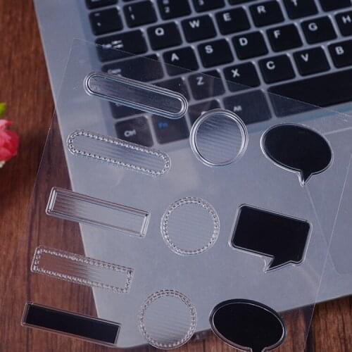 2020 Notebook planner stamps stencils for diy scrapbooking black frame Dialog box Stamping bullet journal supplies Free shipping