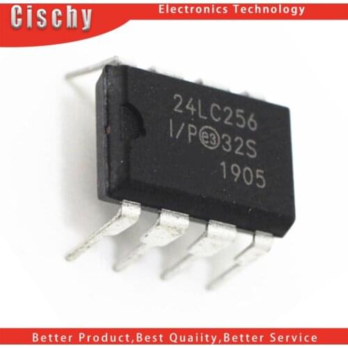 5PCS 24LC256-I/P DIP-8 24LC256I/P DIP8 24LC256 EEPROM DIP 24LC256-I/P