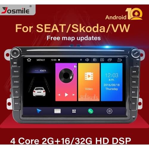 2 Din Android 10 Car radio GPS Navigation For VW Passat B6 amarok volkswagen Skoda Octavia 2 superb Jetta T5 golf 5 6 Multimedia