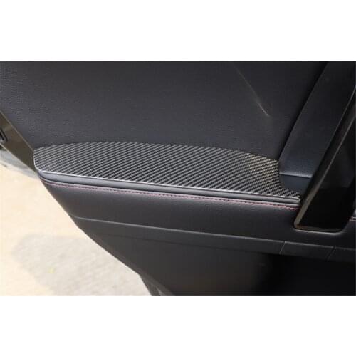 Carbon Fiber Car Door Handle Decorative Cover Trim Sticker for Toyota 4Runner 2010+ Stylish Car Accessories Interior Decoration