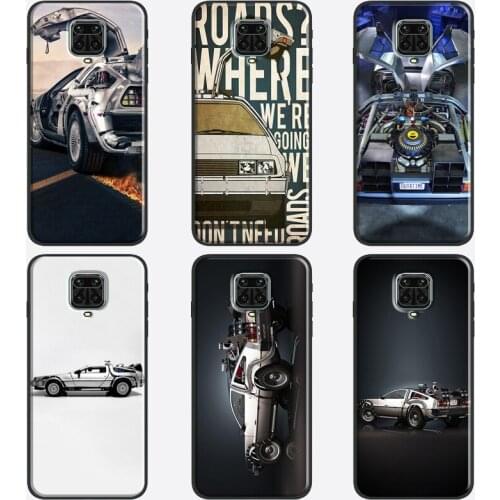Back to the Future DeLorean Case For Xiaomi Redmi Note 9 Pro 7 8 8T 9S Note 10 Pro Coque For Redmi 9T 9C 9A 8A 7A K40