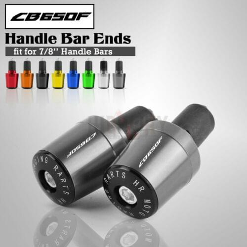 CNC 22MM Motorcycle Handlebar Grips Accessories Handle Bar Cap End Plugs For Honda CB650F Hornet
