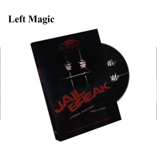 Jailbreak By Lyndon Jugalbot & Finix Chan (Gimmicks And DVD) Magic Tricks Visual Deck Through Card Case Effect Simple Magic Prop