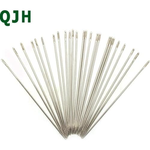 New string bead needle 25pcs/set for DIY hand jewelry making tool big eye beading threading needles,13 sizes string cord pins