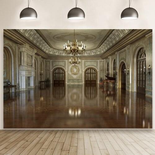 Interior Palace Retro Hall Theme Happy Birthday Backdrop Home Party Decor Live Background Photography Banner Props Booth